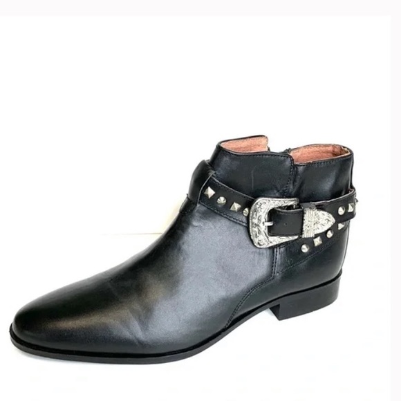 Leather Harpy Stud Buckle Boots | Poshmark
